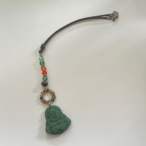 Green Buddha Pendant Necklace